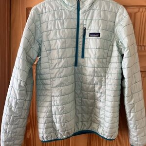 Patagonia Sky Mint Green Quilted Pullover
